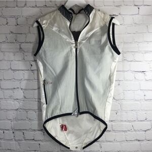 Assos Men's White and Black Cycling Vest